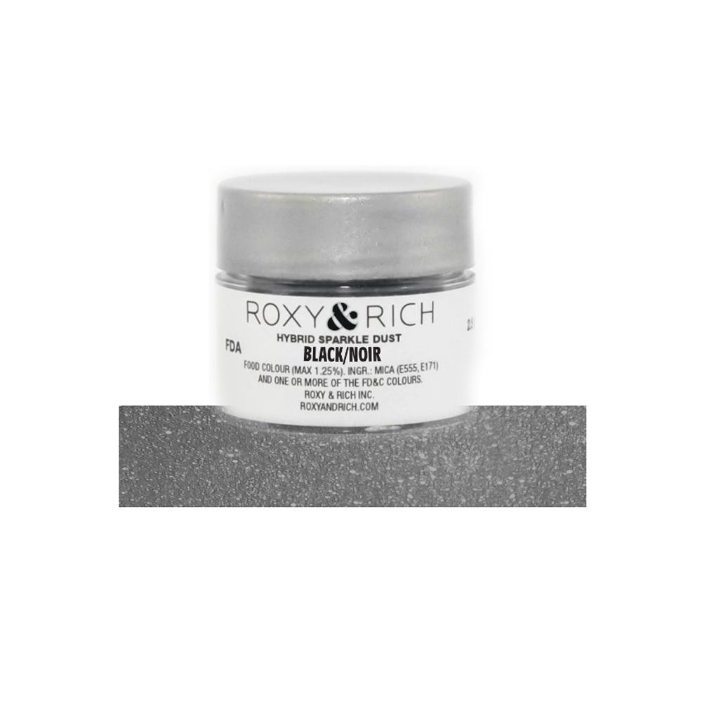 Roxy & Rich Black Hybrid Sparkle Dust, 2.5 Grams 