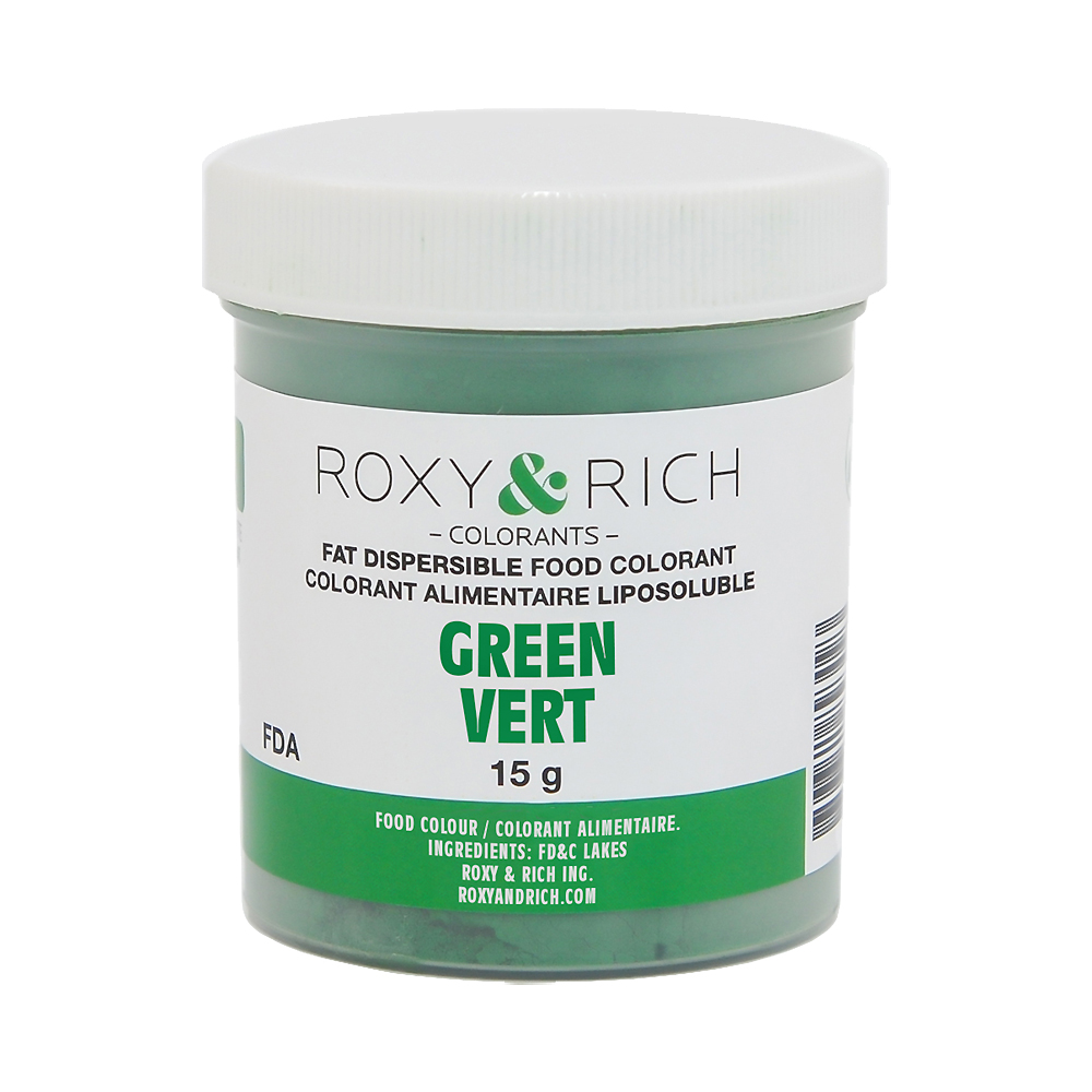 Roxy & Rich Fat Dispersible Green Powder Food Color, 15 gr.