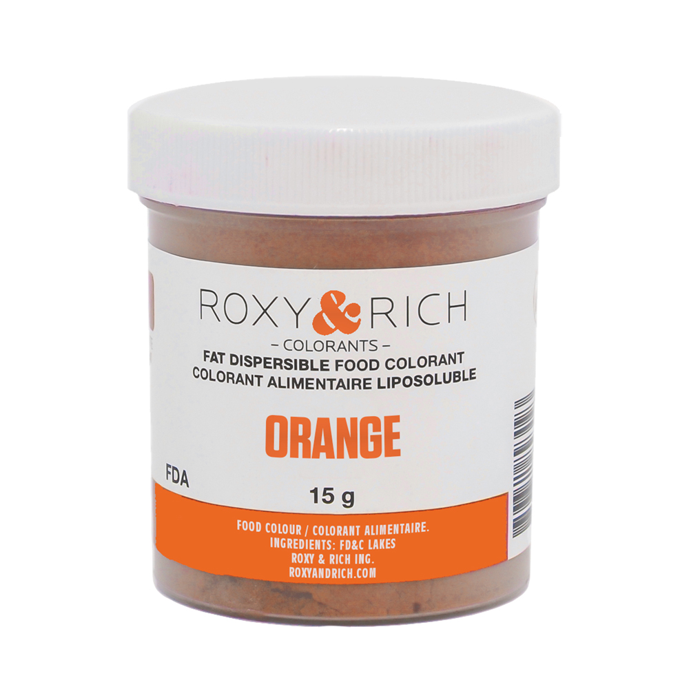 Roxy & Rich Fat Dispersible Orange Powder Food Color, 15 gr.