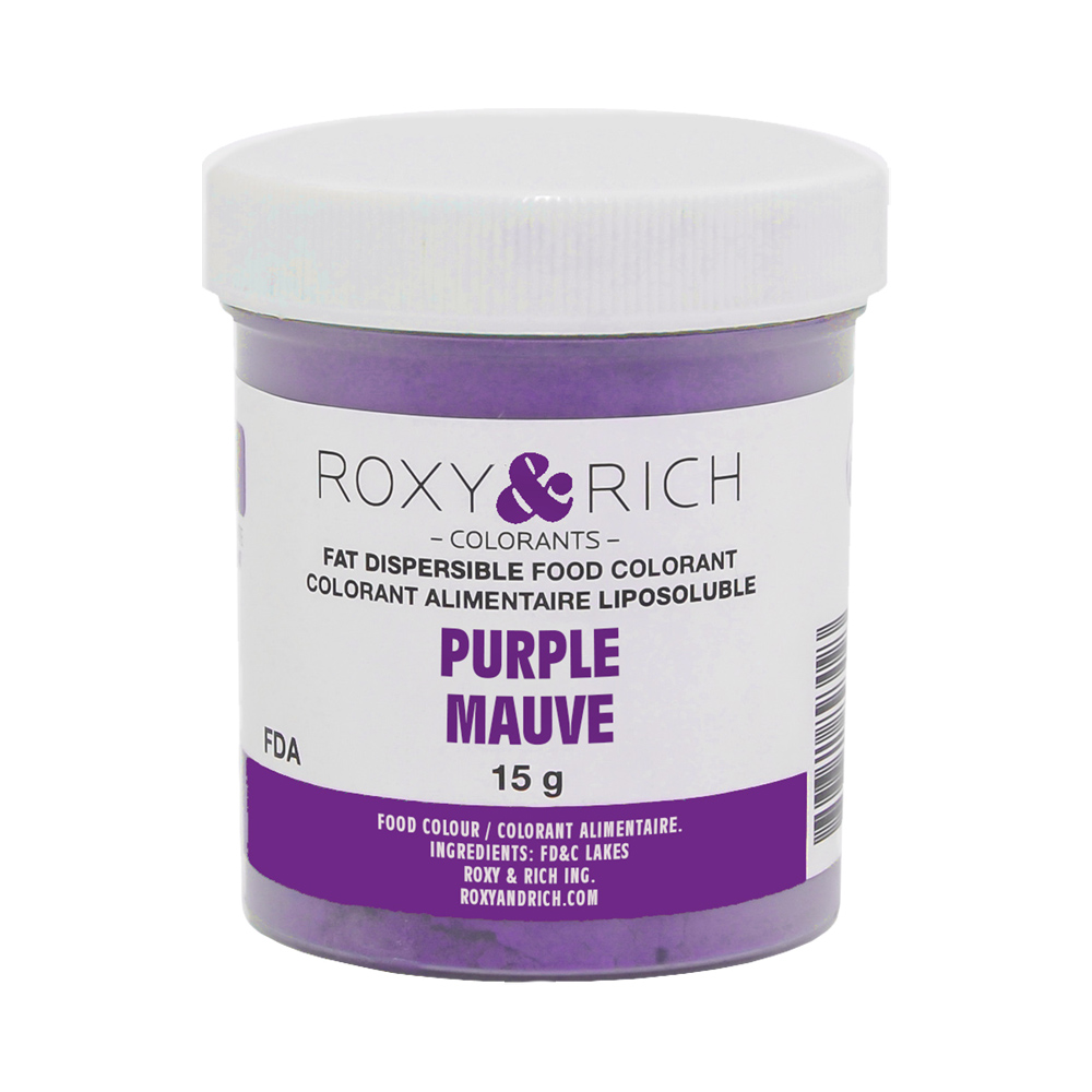 Roxy & Rich Fat Dispersible Purple Powder Food Color, 15 gr.