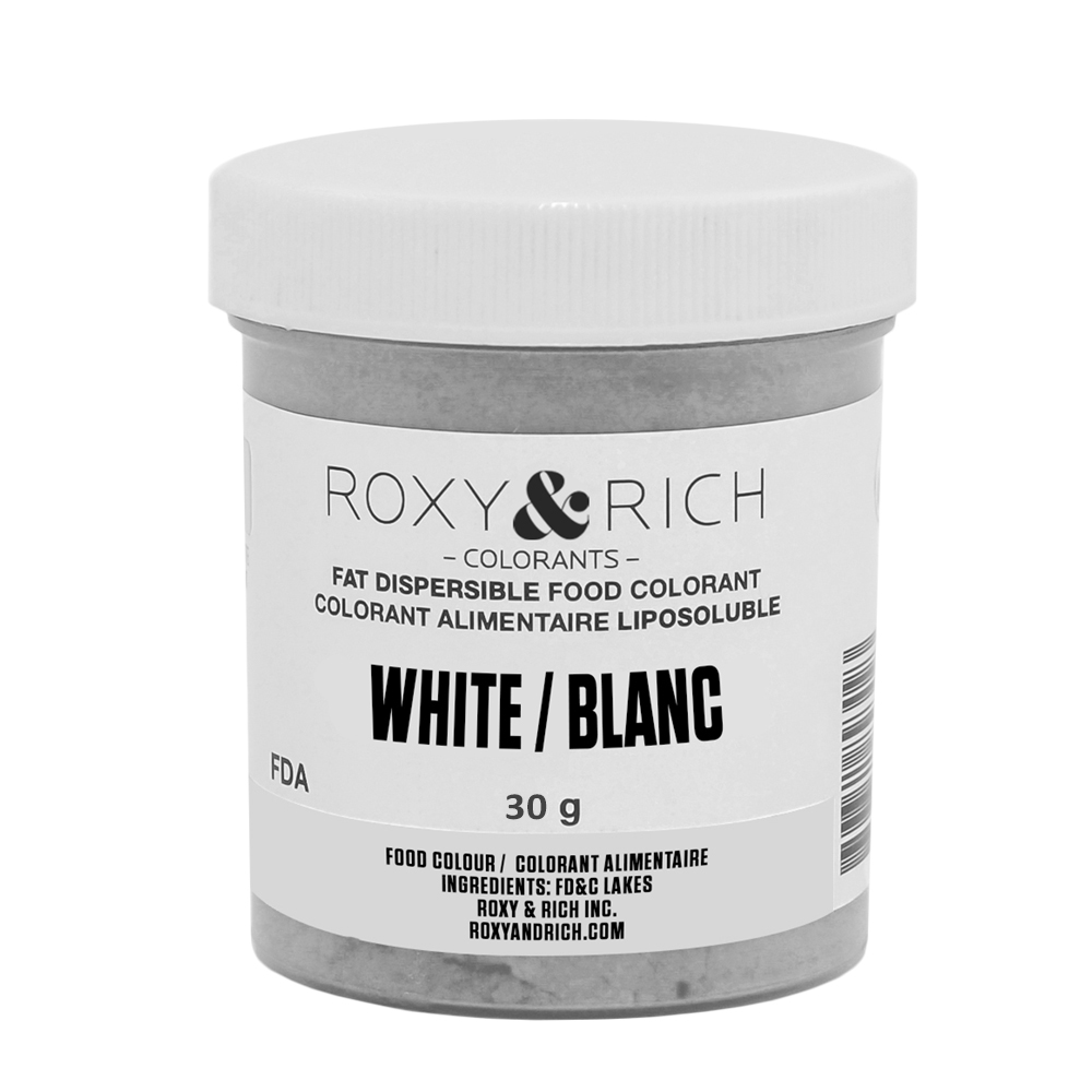 Roxy & Rich Fat Dispersible White Powder Food Color, 30 gr.