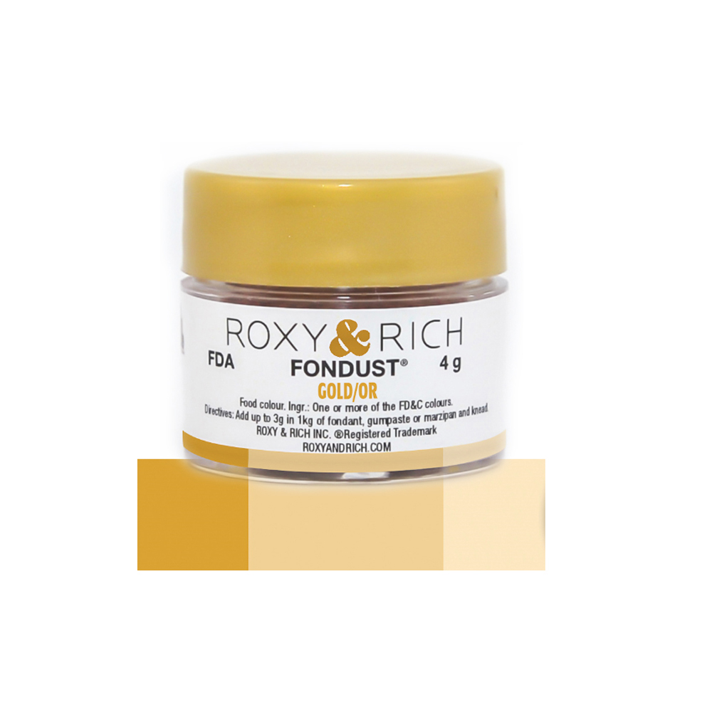 Roxy & Rich Gold Fondust, 4 Grams