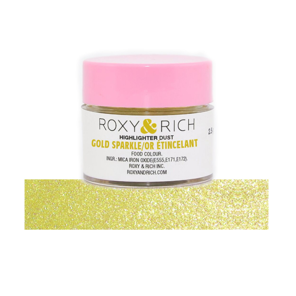 Roxy & Rich Gold Sparkle Metallic Highlighter Dust, 2.5 Grams