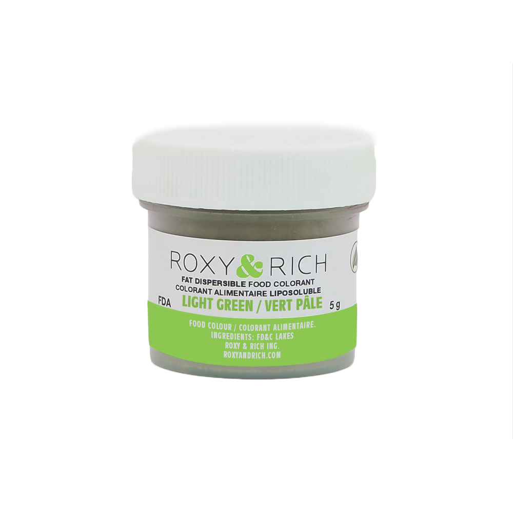 Roxy & Rich Light Green Fat Dispersible Powder Food Color, 5 gr