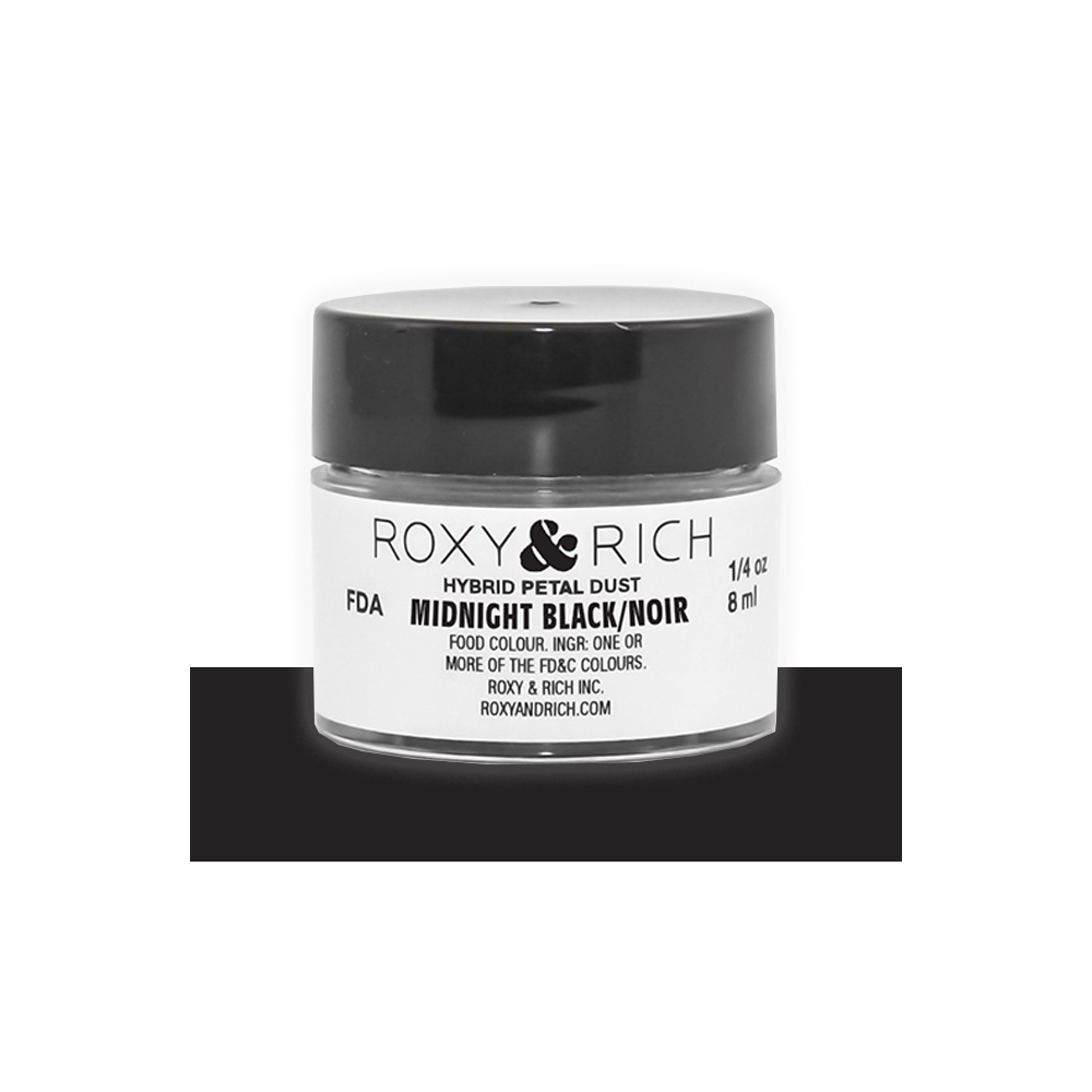 Roxy & Rich Midnight Black Hybrid Petal Dust, 1/4 oz.