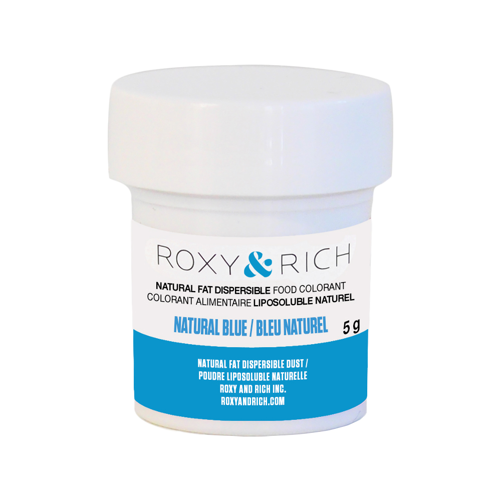 Roxy & Rich Natural Fat Dispersible Blue Powder Food Color, 5 gr.