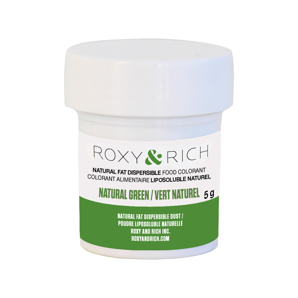 Roxy & Rich Natural Fat Dispersible Green Powder Food Color, 5 gr.