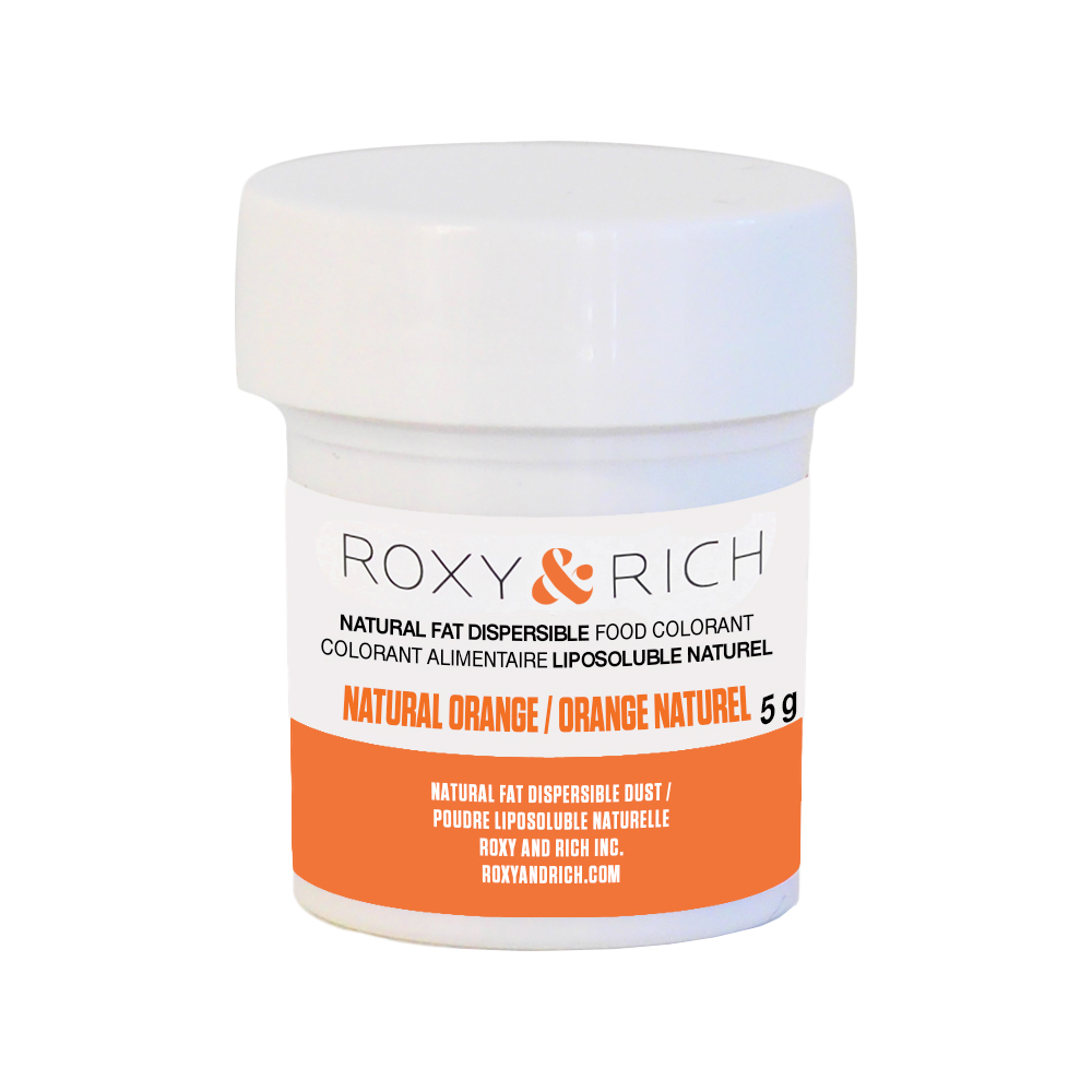 Roxy & Rich Natural Fat Dispersible Orange Powder Food Color, 5 gr.