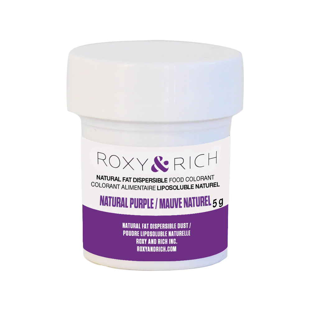 Roxy & Rich Natural Fat Dispersible Purple Powder Food Color, 5 gr.