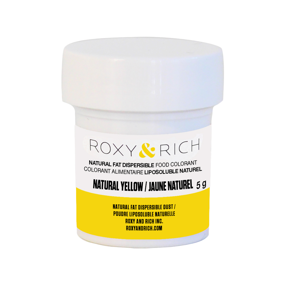 Roxy & Rich Natural Fat Dispersible Yellow Powder Food Color, 5 gr.