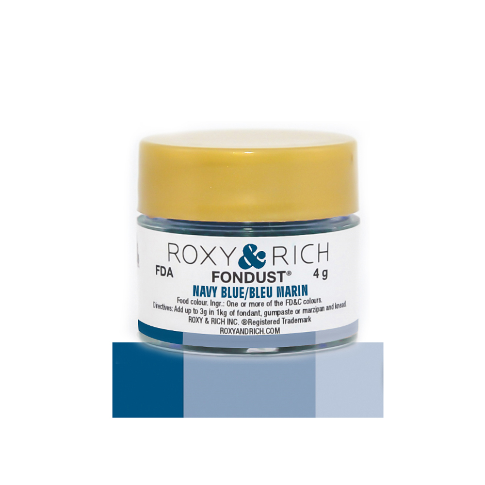 Roxy & Rich Navy Blue Fondust, 4 Grams 