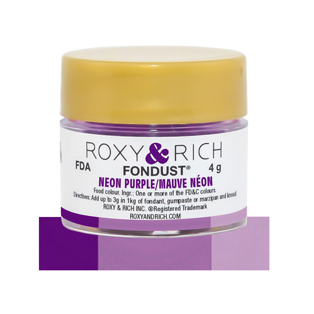 Roxy & Rich Neon Purple Fondust, 4 gr.