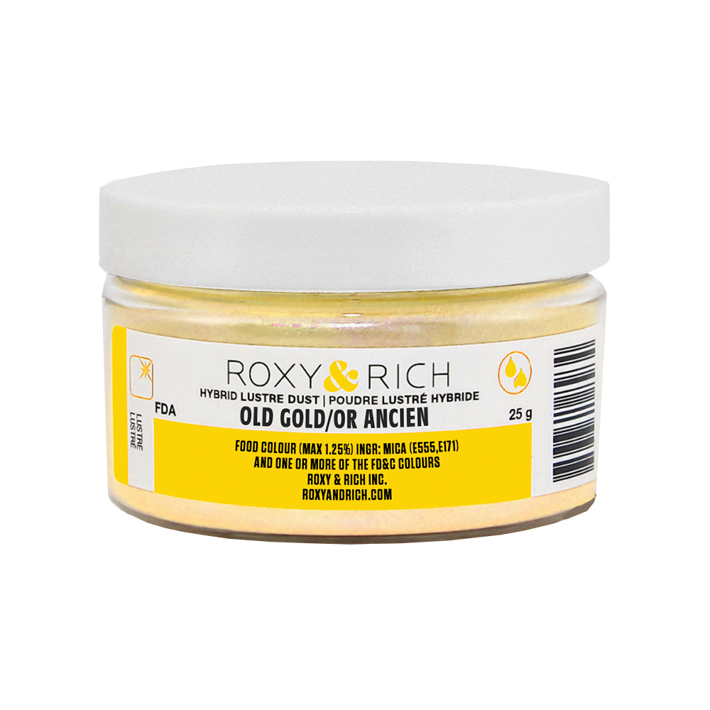 Roxy & Rich Old Gold Hybrid Luster Dust, 25 Grams