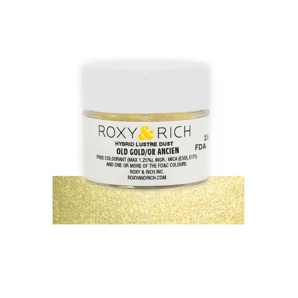 Roxy & Rich Old Gold Hybrid Luster Dust, 2.5 Grams 