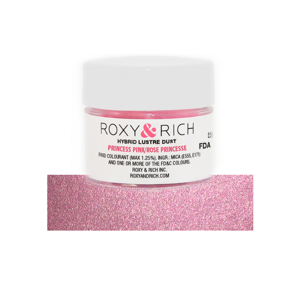 Roxy & Rich Princess Pink Hybrid Luster Dust, 2.5 Grams 