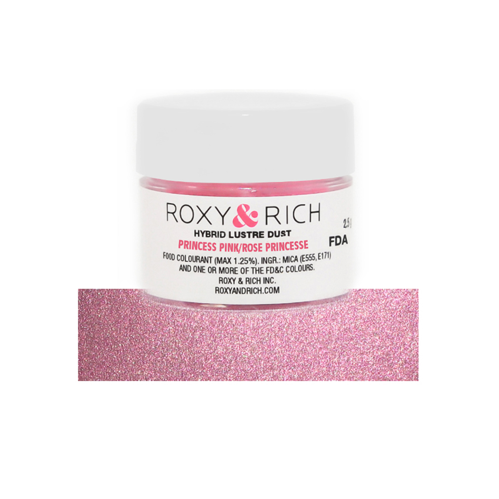 Roxy & Rich Princess Pink Hybrid Luster Dust, 2.5 Grams 