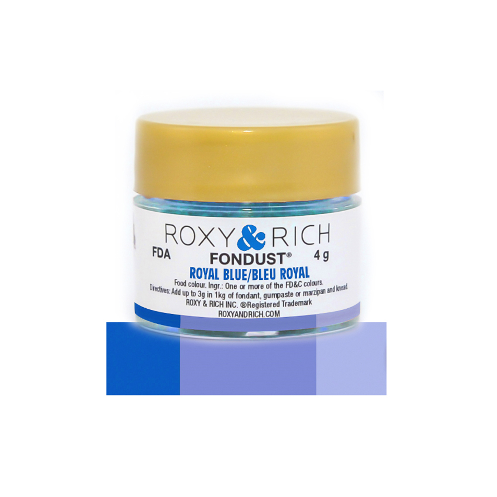 Roxy & Rich Royal Blue Fondust, 4 Grams