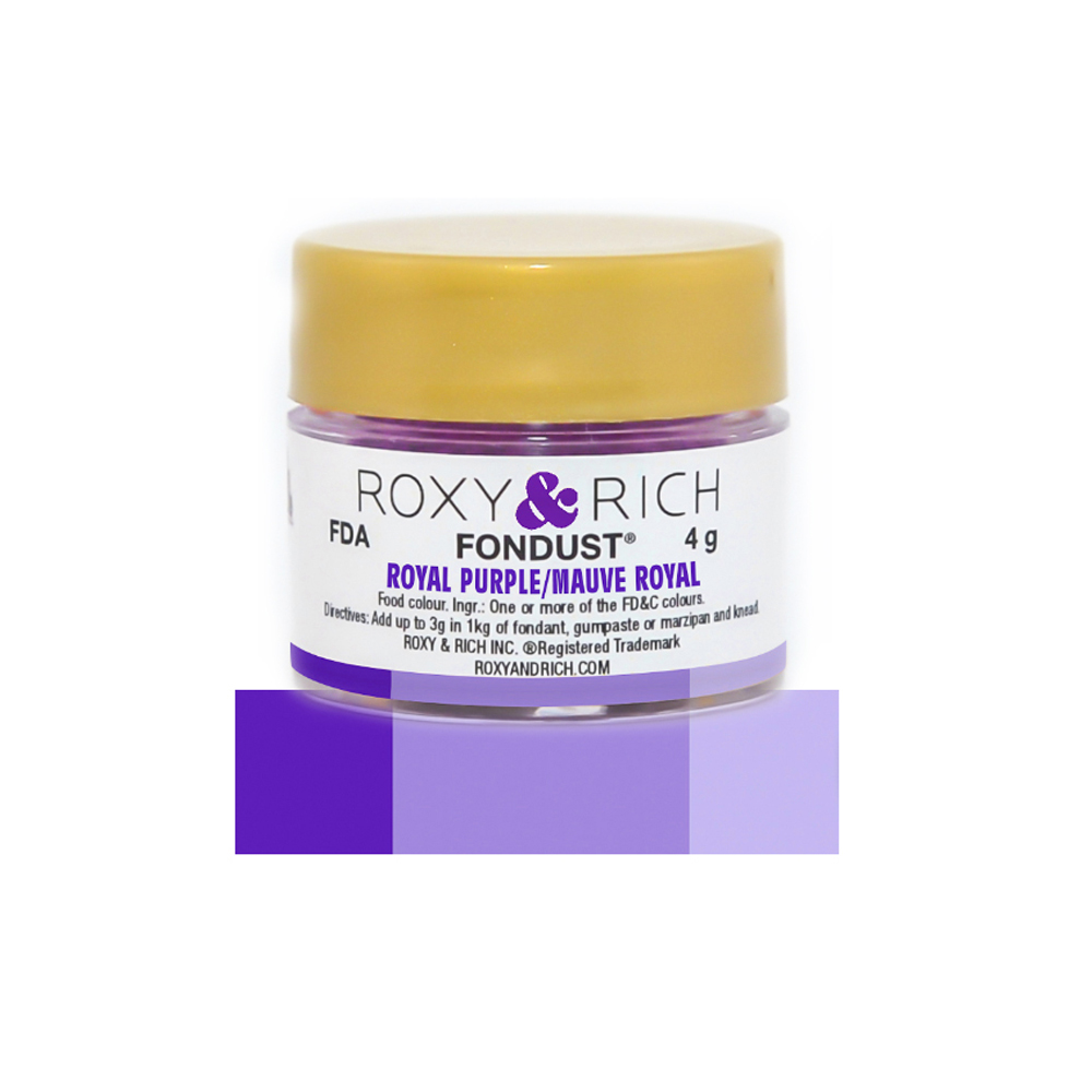 Roxy & Rich Royal Purple Fondust, 4 Grams 