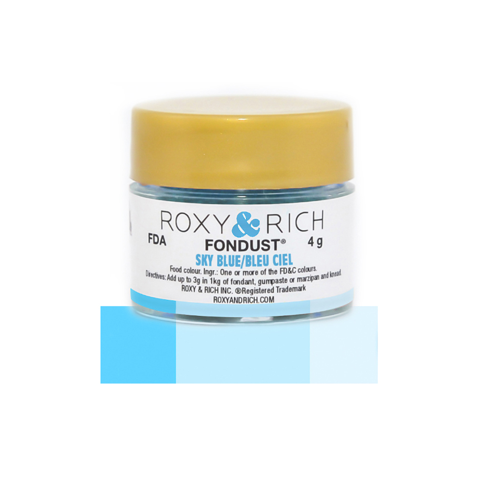 Roxy & Rich Sky Blue Fondust, 4 Grams 