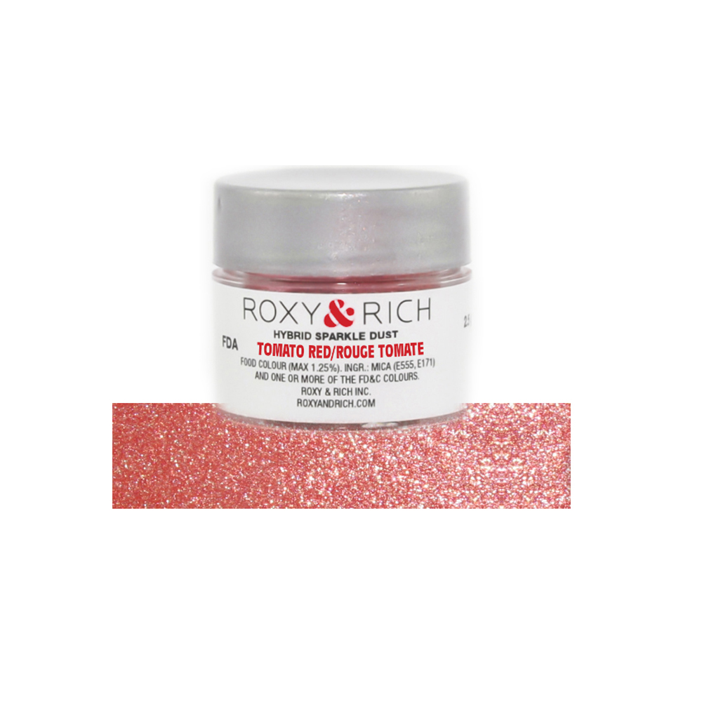 Roxy & Rich Tomato Red Hybrid Sparkle Dust, 2.5 Grams 