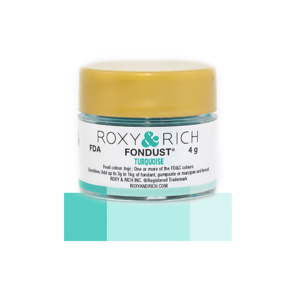Roxy & Rich Turquoise Fondust, 4 Grams 