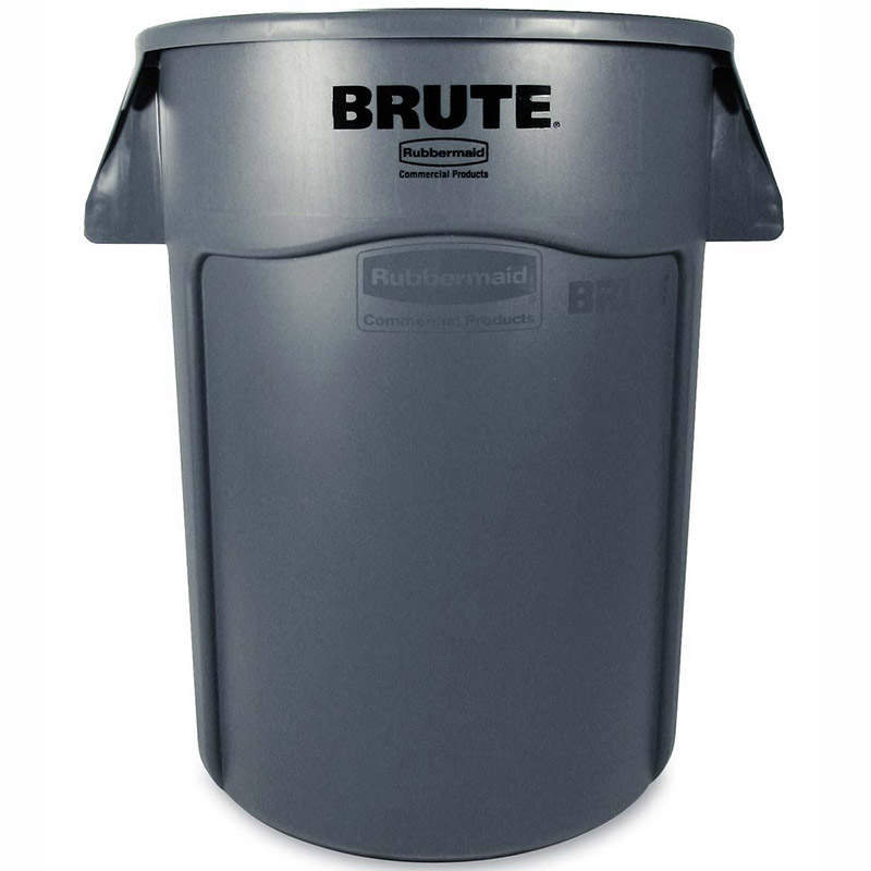 Rubbermaid FG264360 Round Brute Container, 44 Gallon Gray