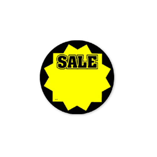 SALE Sign Card, 100Pk, 4 Background Colors - 3-1/4