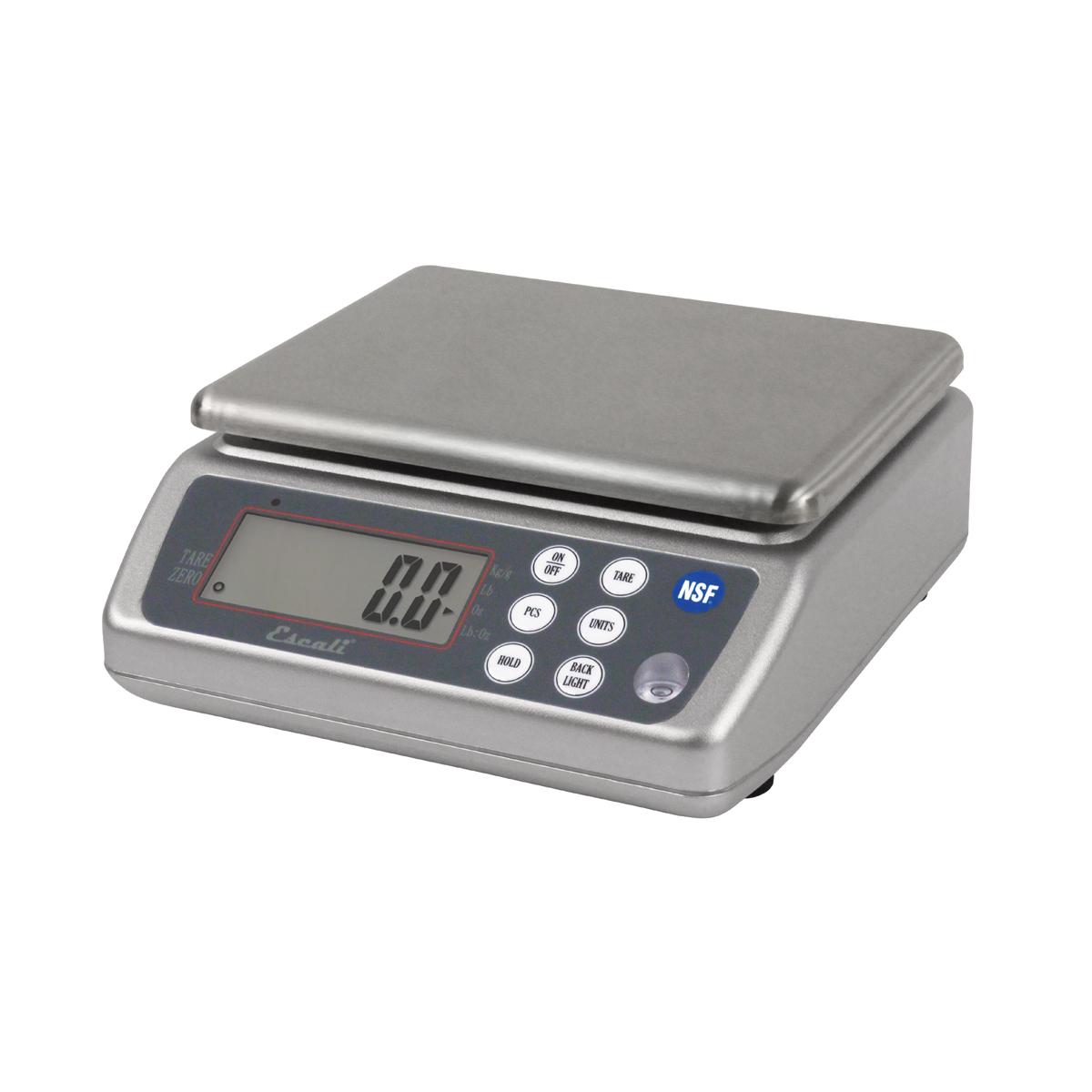 San Jamar Wash-Down Stainless Steel Platform Counting Scale 33 Lb x 0.1 Oz