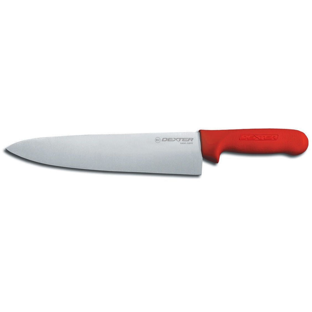 Sani-Safe 10" Red Cook's Knife