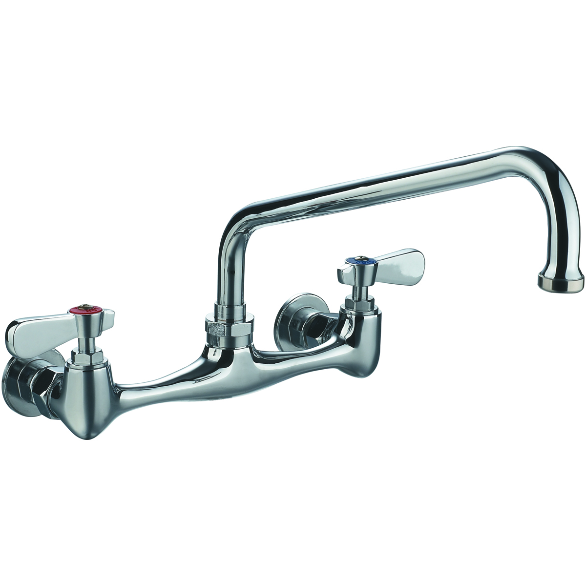 Top-Line Wall Mount Faucet w/ 8" Centers and 6" Swing Spout 