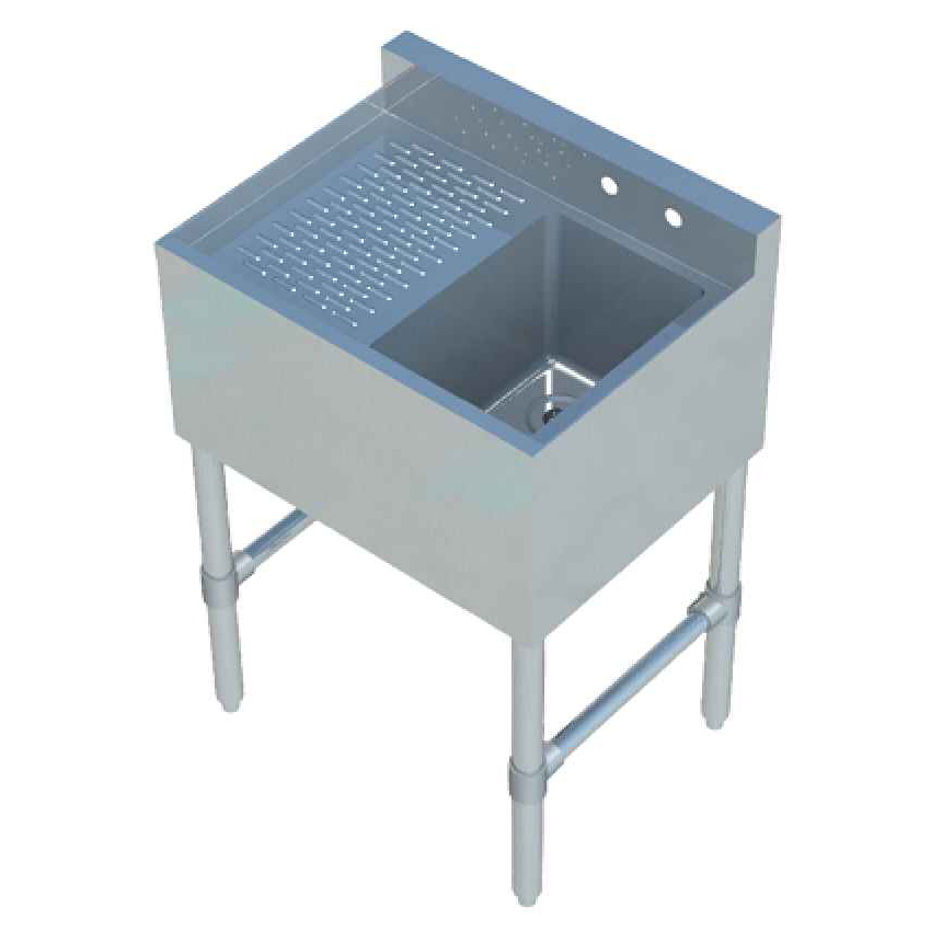 Sapphire SMBS-1L One Compartment Underbar Sink Unit with Left Drainboard