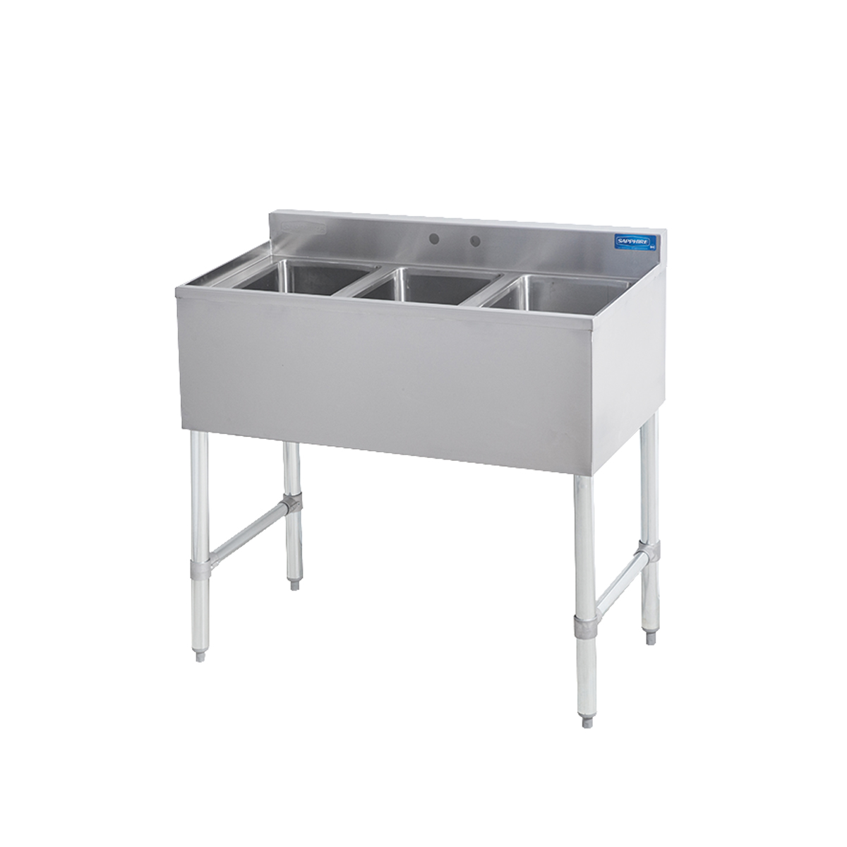 Sapphire SMBS-3 Three Compartment Underbar Sink Unit