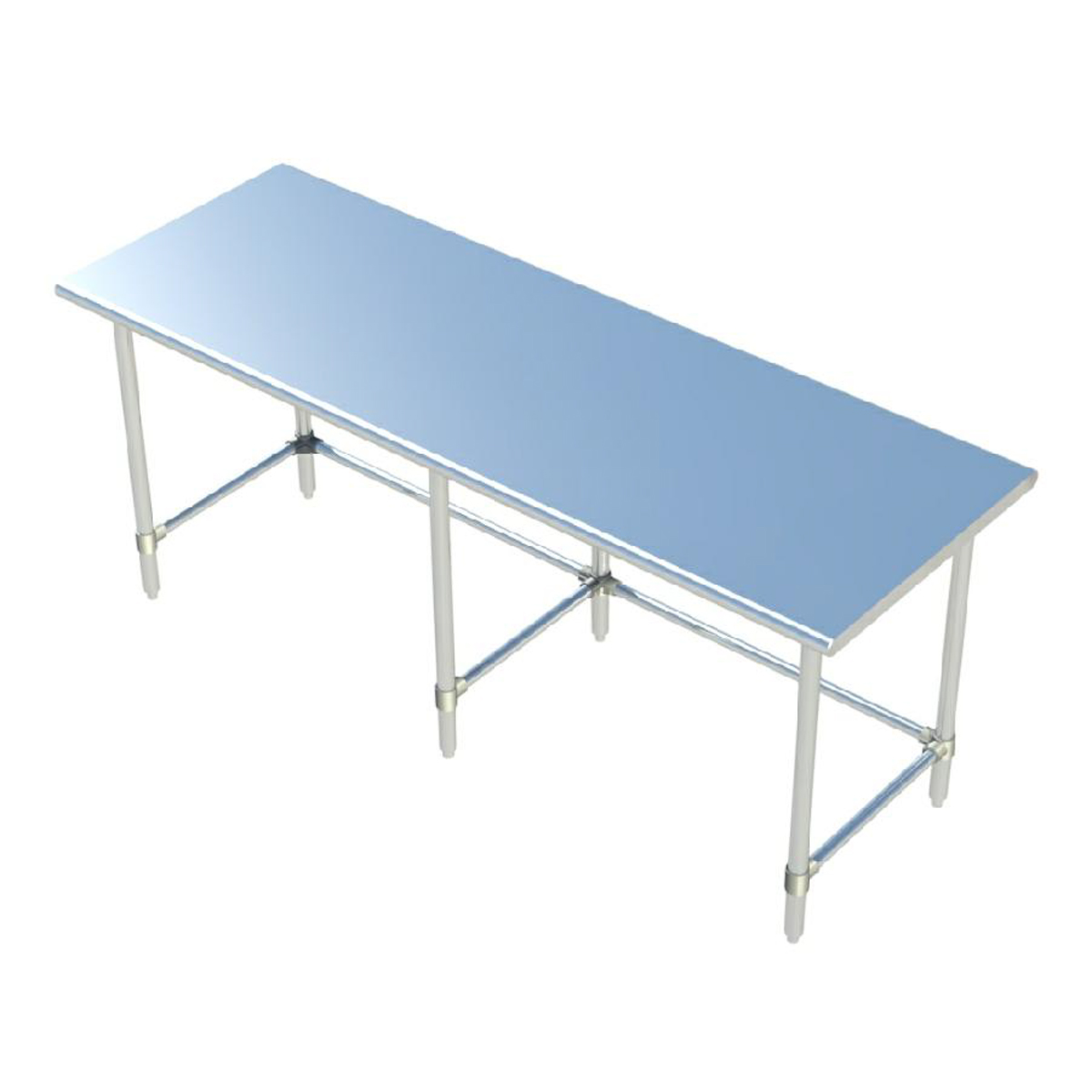 Sapphire SMTO-14120S Stainless Steel Top Work Table 120"W x 14"D