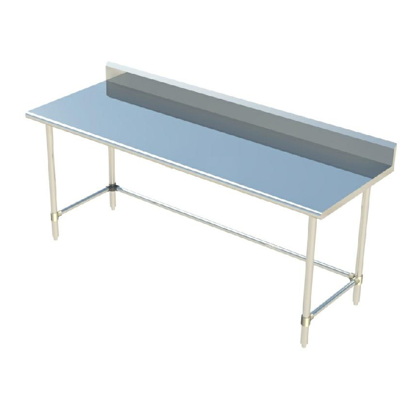 Sapphire SMTOB-2424S Stainless Steel Top Work Table with Backsplash; 24"W x 24"D
