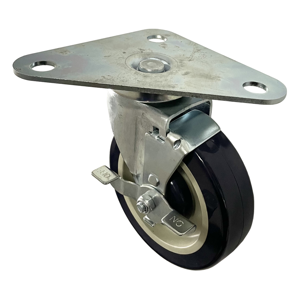 Sapphire Universal Swivel Heavy Duty Triangular Plate Caster - Set of 4