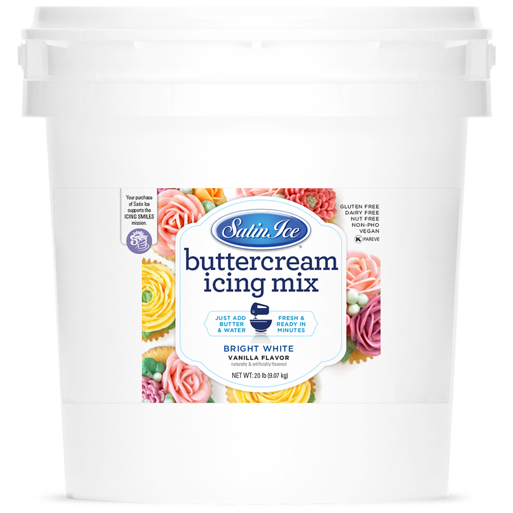 Satin Ice Buttercream Icing Mix, 20 lbs.