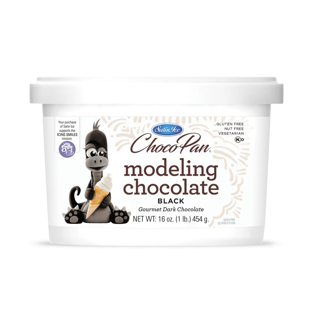 Satin Ice ChocoPan Black Modeling Chocolate, 1 Lb.