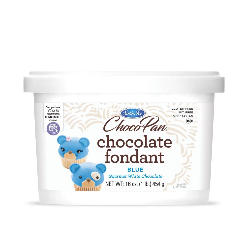 Satin Ice ChocoPan Blue Modeling Chocolate, 1 Lb