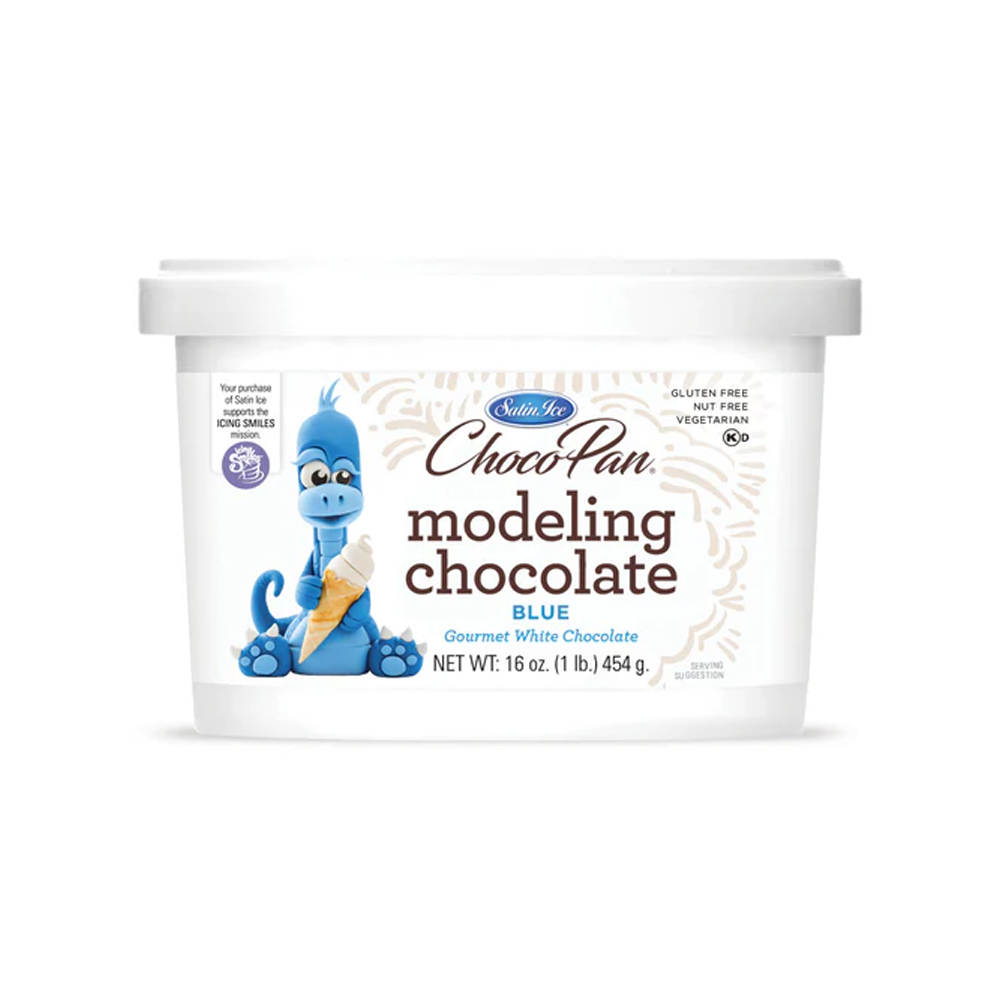 Satin Ice ChocoPan Blue Modeling Chocolate, 1 Lb