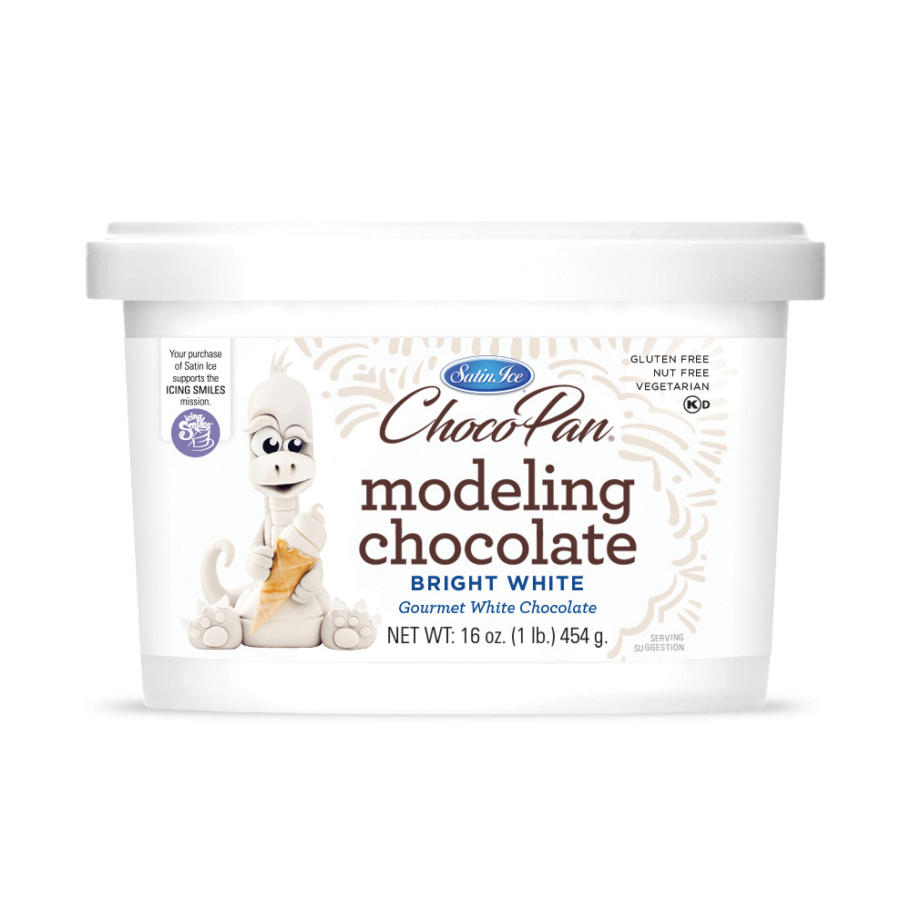 Satin Ice ChocoPan Bright White Modeling Chocolate, 1 Lb