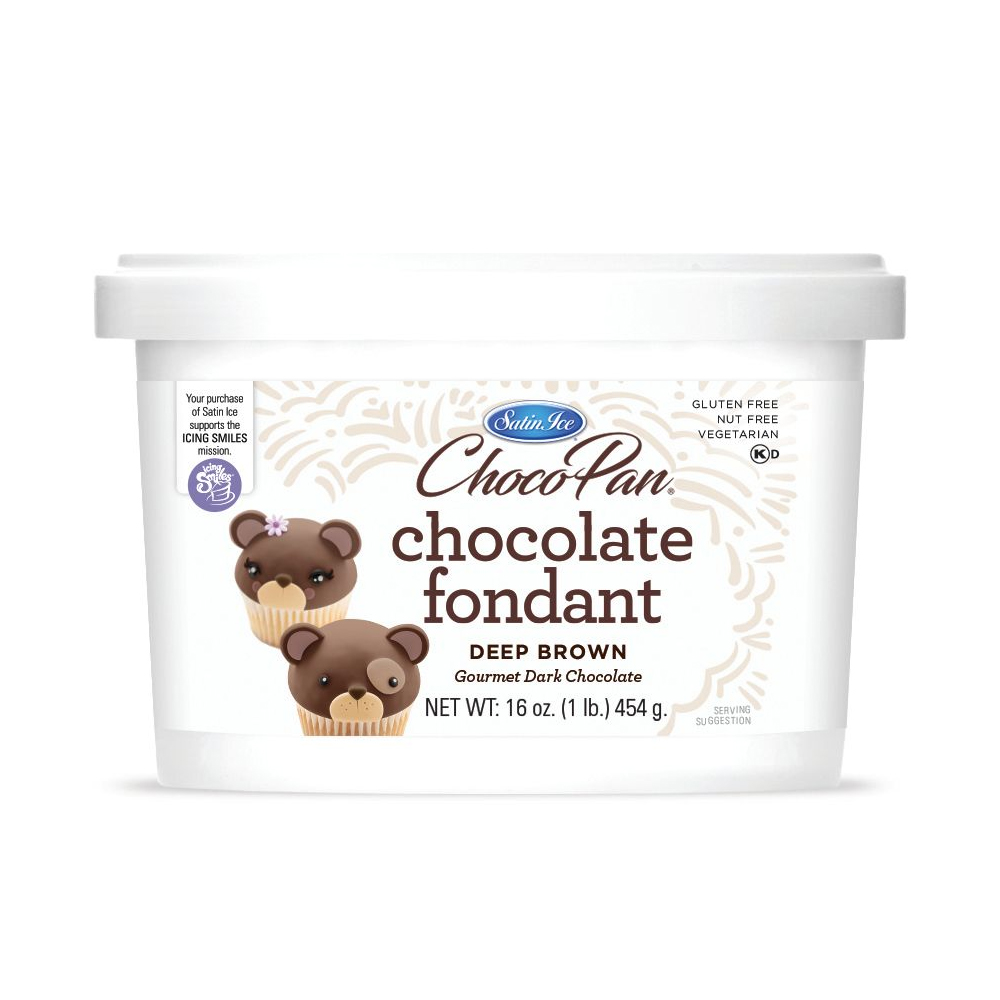 Satin Ice ChocoPan Deep Brown Covering Chocolate, 1 Lb