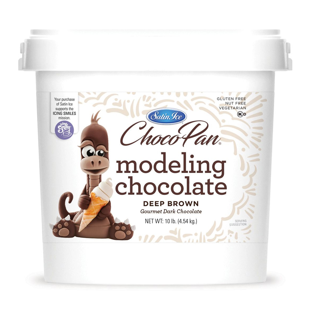 Satin Ice ChocoPan Deep Brown Modeling Chocolate, 10 Lb