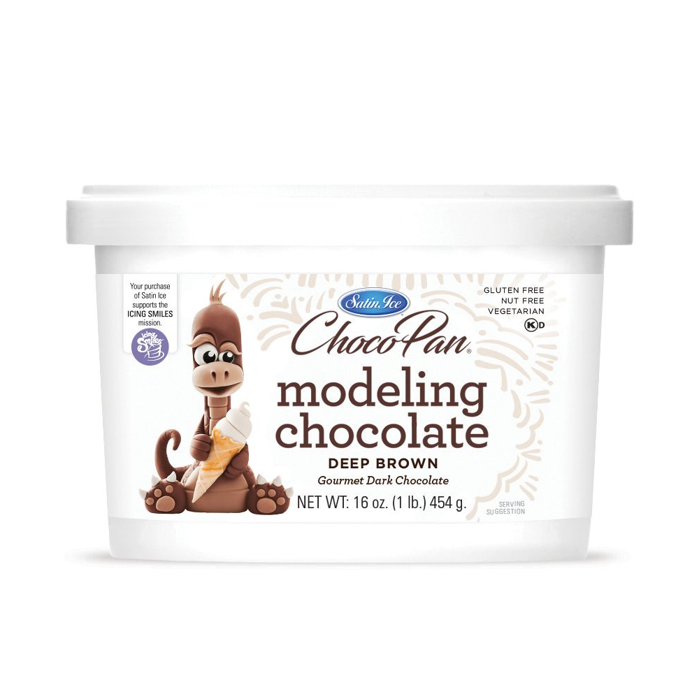 Satin Ice ChocoPan Deep Brown Modeling Chocolate, 1 Lb