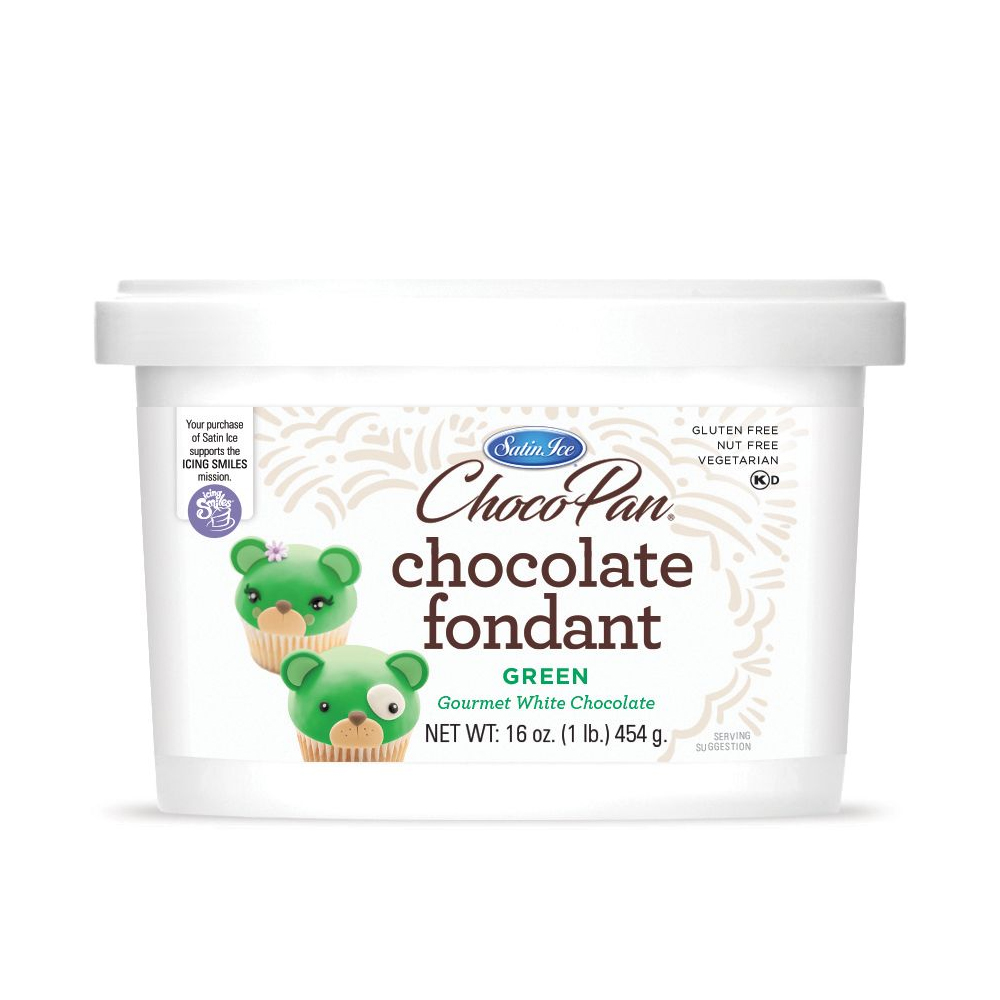 Satin Ice ChocoPan Green Covering Chocolate, 1 Lb 