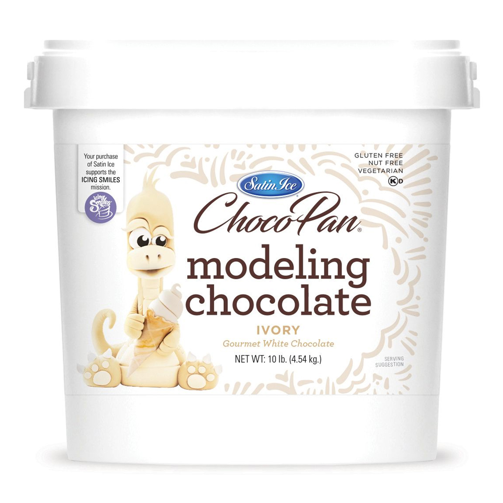 Satin Ice ChocoPan Ivory Modeling Chocolate, 10 Lb