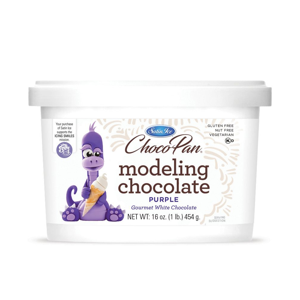 Satin Ice ChocoPan Purple Modeling Chocolate, 1 Lb 