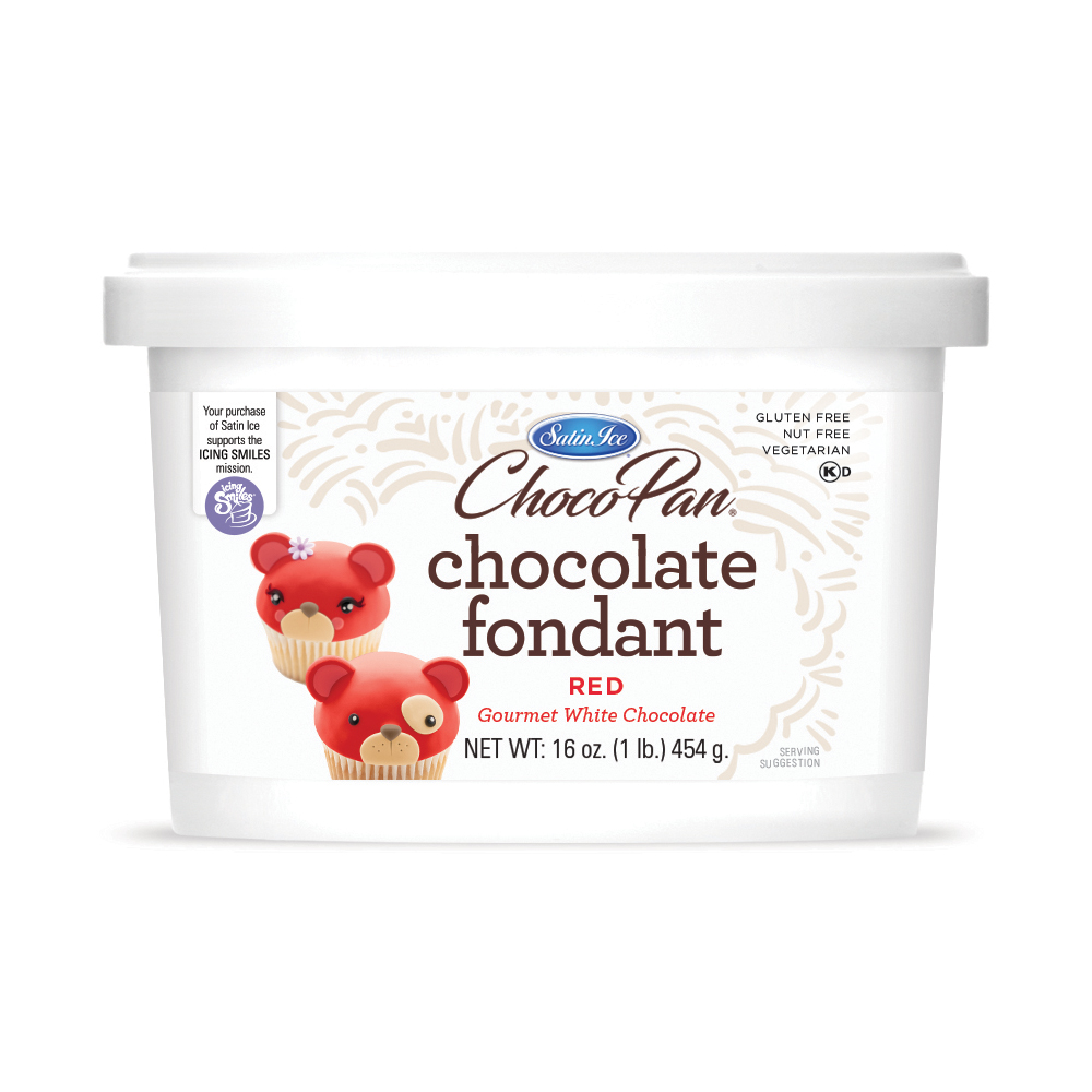 Satin Ice ChocoPan Red Covering Chocolate, 1 Lb