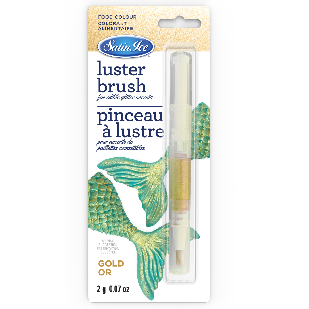 Satin Ice Gold Luster Brush, oz