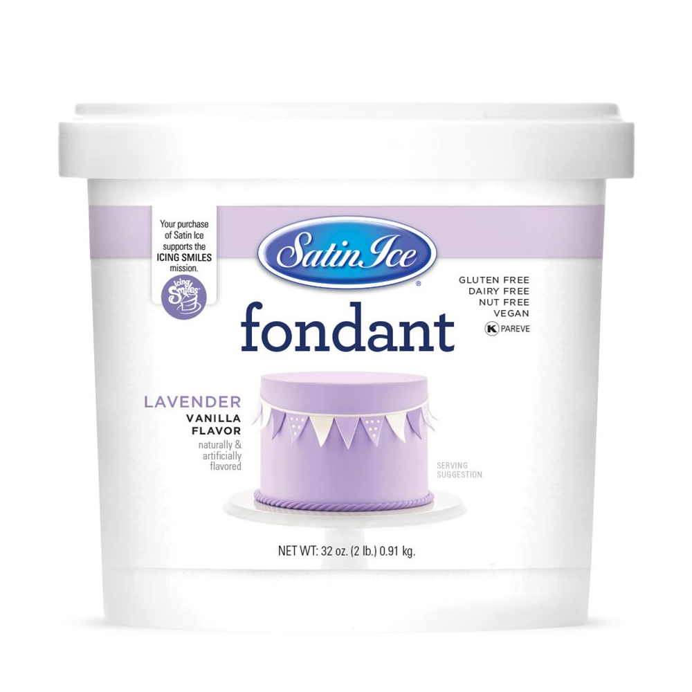 Satin Ice Lavender Vanilla Fondant, 2 Lbs 