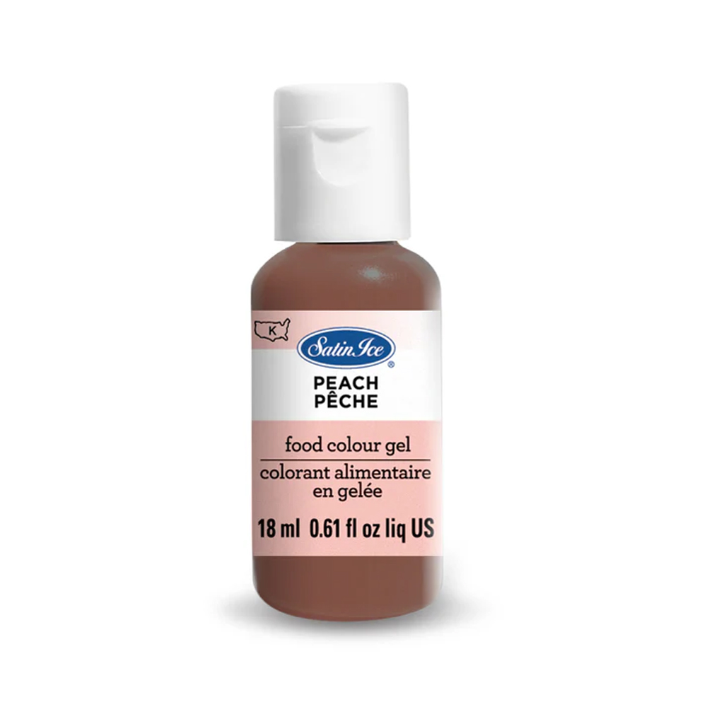 Satin Ice Peach Food Color Gel, 0.61 oz.